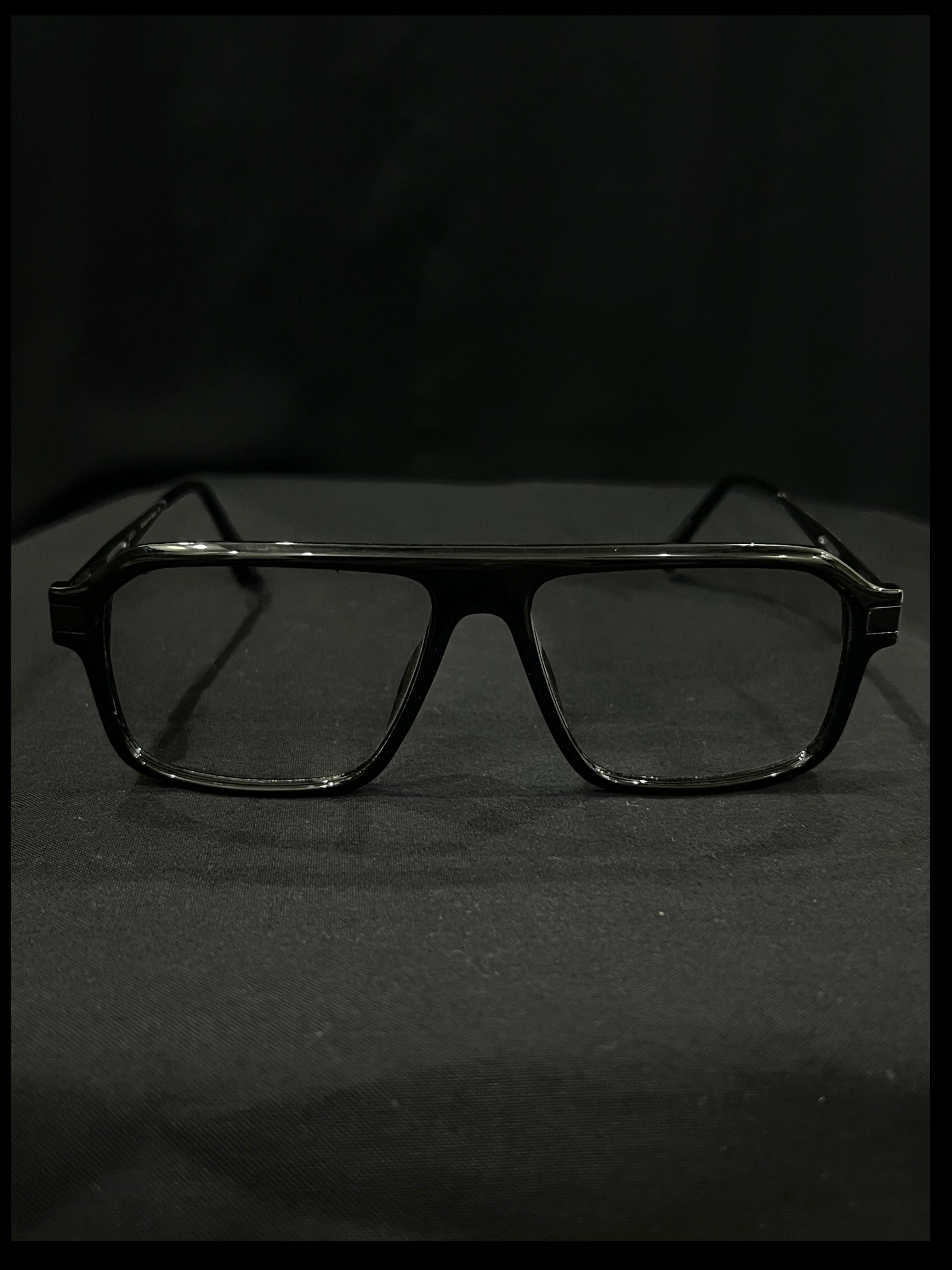Bold Square Aviator Eyeglasses
