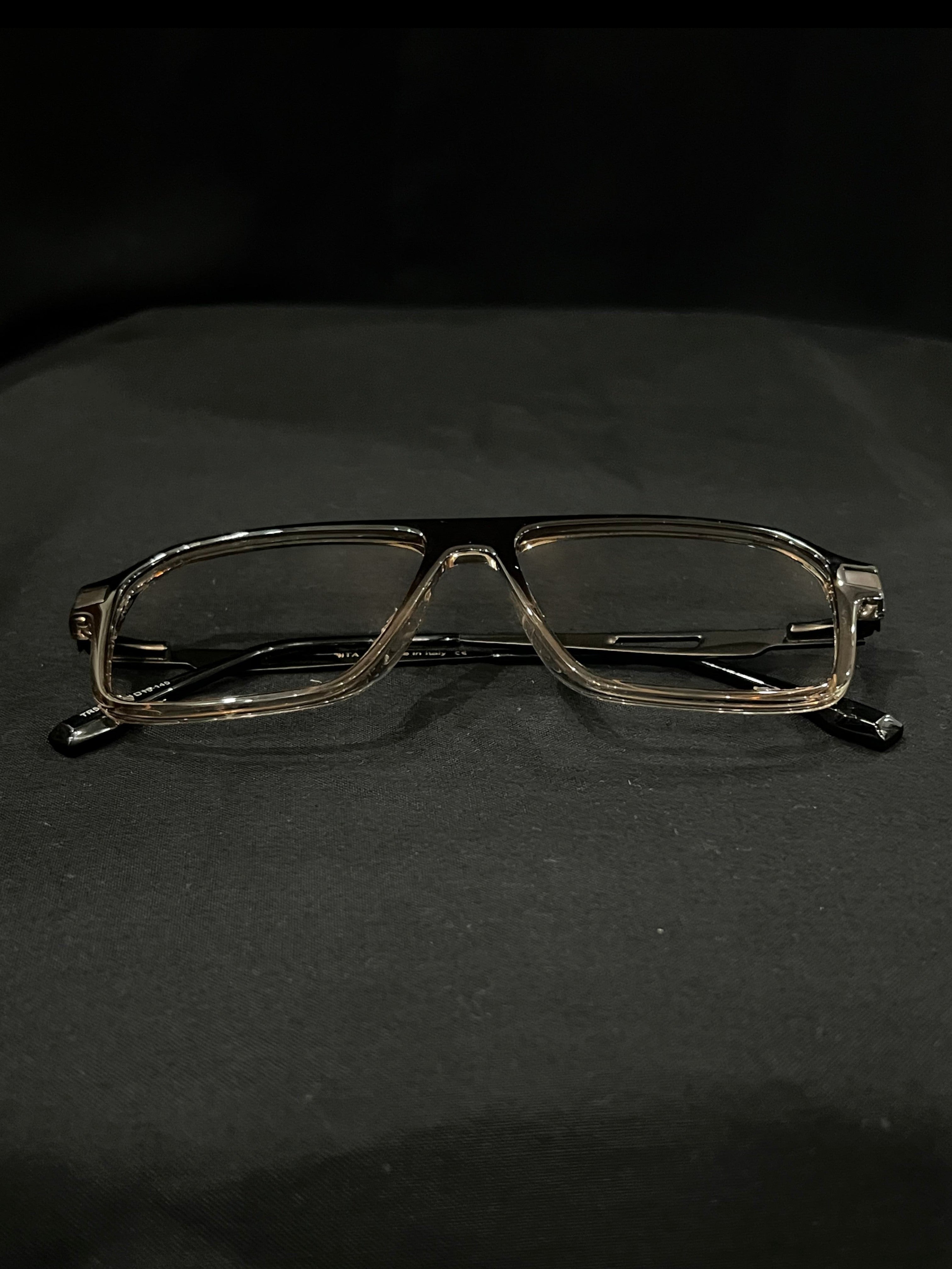 Bold Square Aviator Eyeglasses