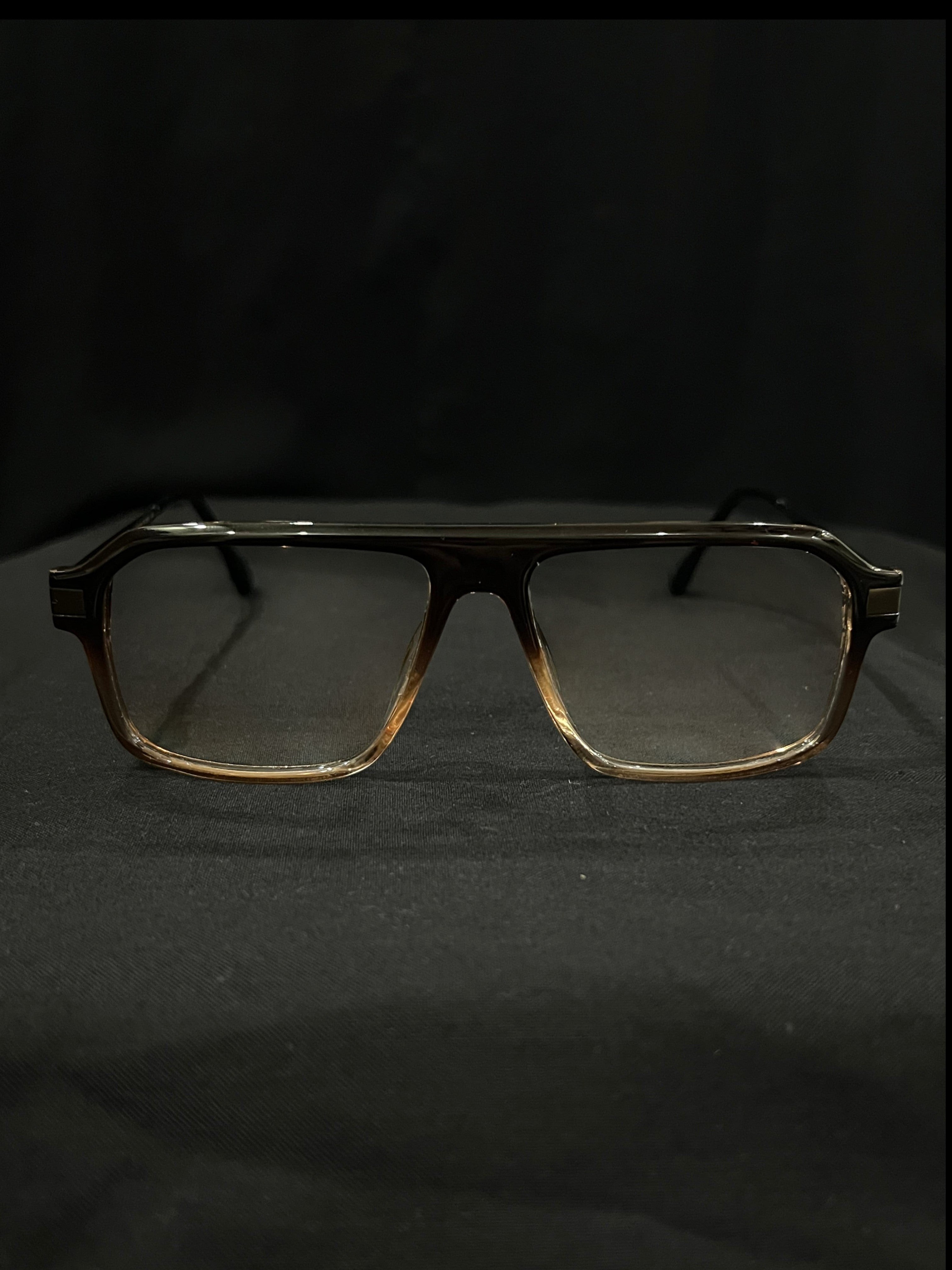 Bold Square Aviator Eyeglasses