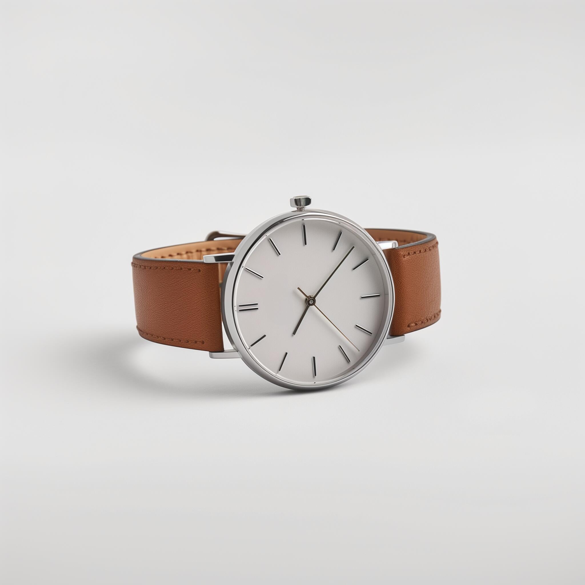 CK Leather Belt Round Watch