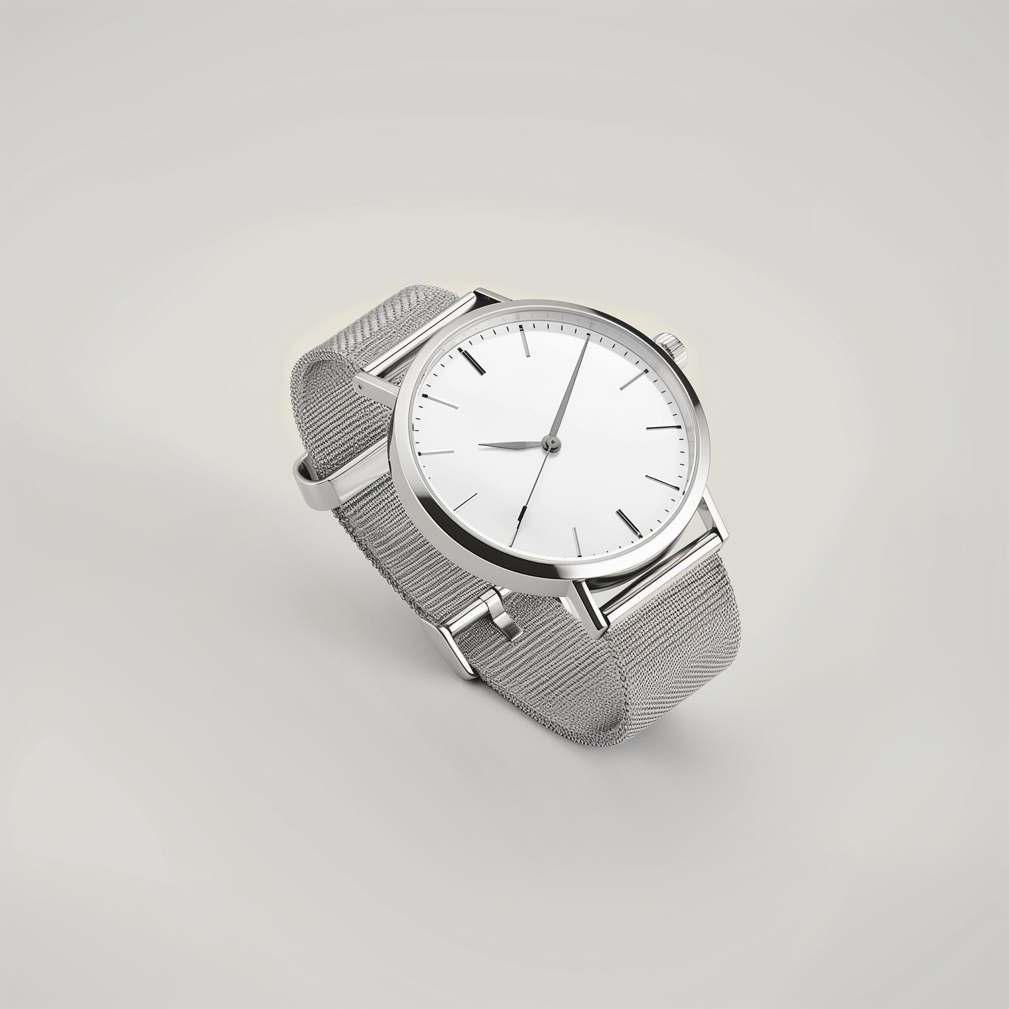 CK Silver Case White Dial Watch